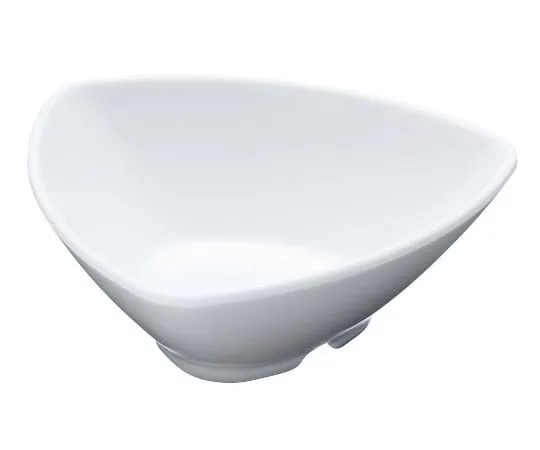 63-7199-34　Melamine Triangle Small Bowl KD-302 White　2044150