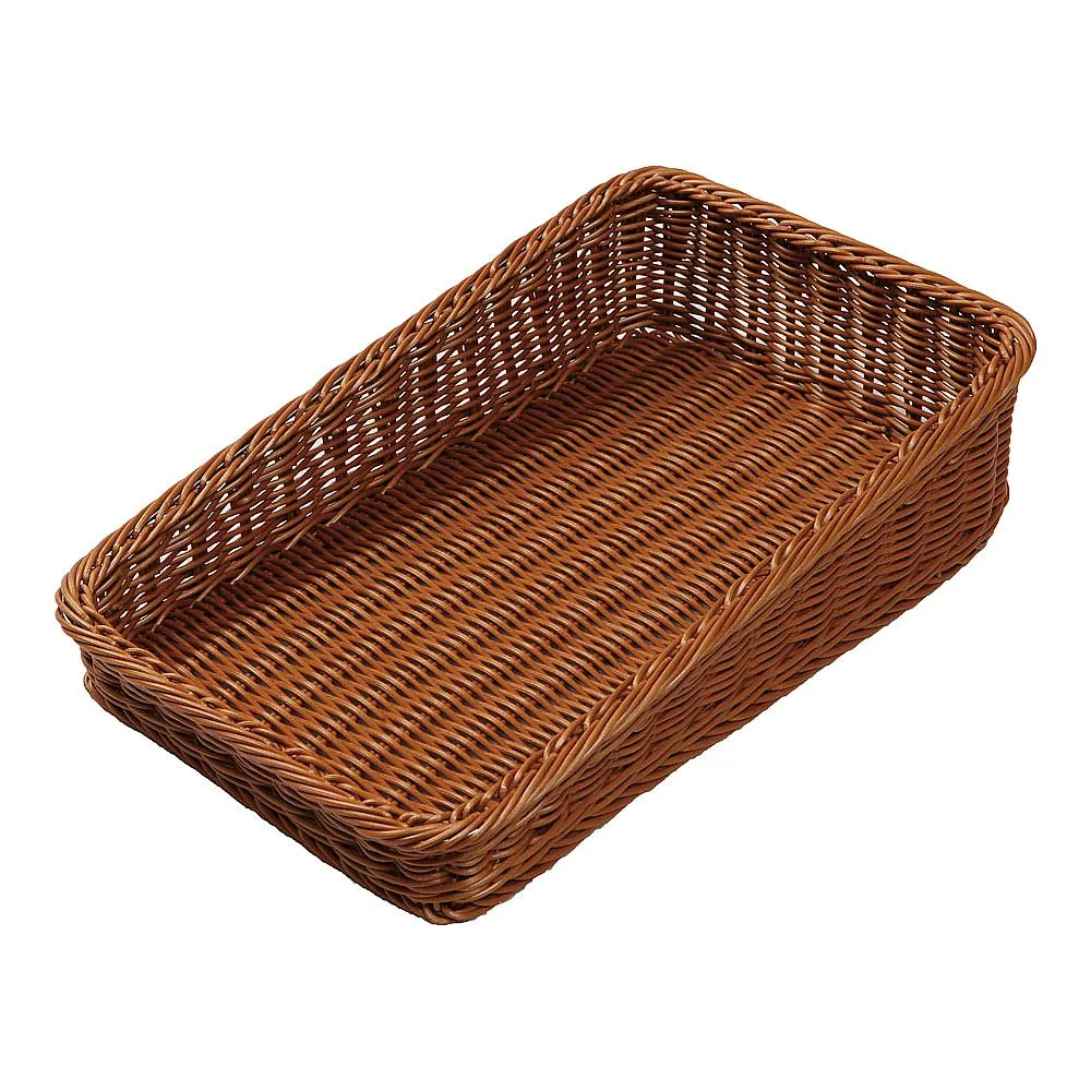 62-6582-41　PP Bakery Basket Diagonal Type 25 Brown　BB-K4025-BR