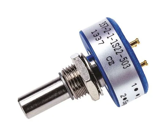 63-7560-45　Vishay 1钢旋转导电塑料电位器，直径6.35毫米。轴，50kΩ，±20%，1W,线性　357B2503MAB251S22