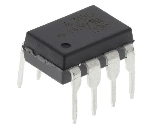 63-7628-48　Broadcom,HCPL-3180-000E直流输入晶体管输出光电耦合器，通孔，8针DIP　HCPL-3180-000E