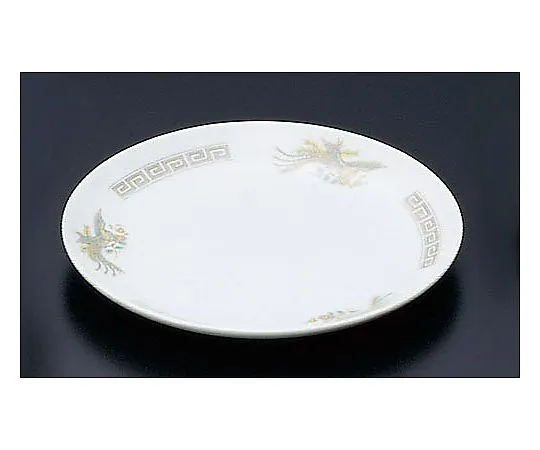 62-6847-40　Pottery "Kaminarimon Phoenix" 9-inch flat plate　K-6