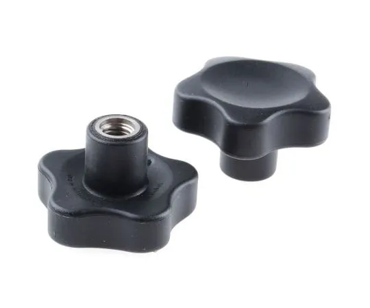 63-7550-81　Elesa黑色聚合物Knob 166476, M10 x 17　166476