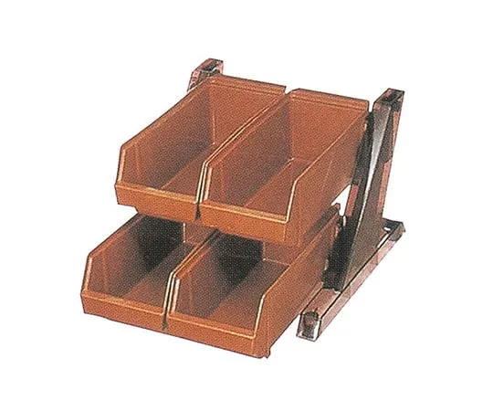 63-1725-19　Organizer 2 rows 1 column Brown　094002