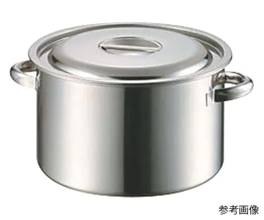 62-8161-66　AG 18-8 Half Stock Pot 27 cm (10.0 L)　015159
