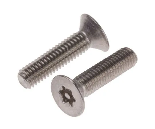63-7642-34　纯平不锈钢防夹安全螺丝，M6×25mm　621-2619