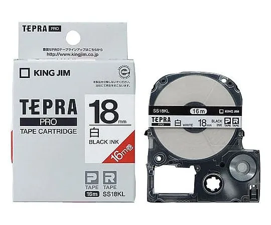 62-6875-40　Tepla PRO磁带盒，黑白，宽18 mm×16 m　SS18KL
