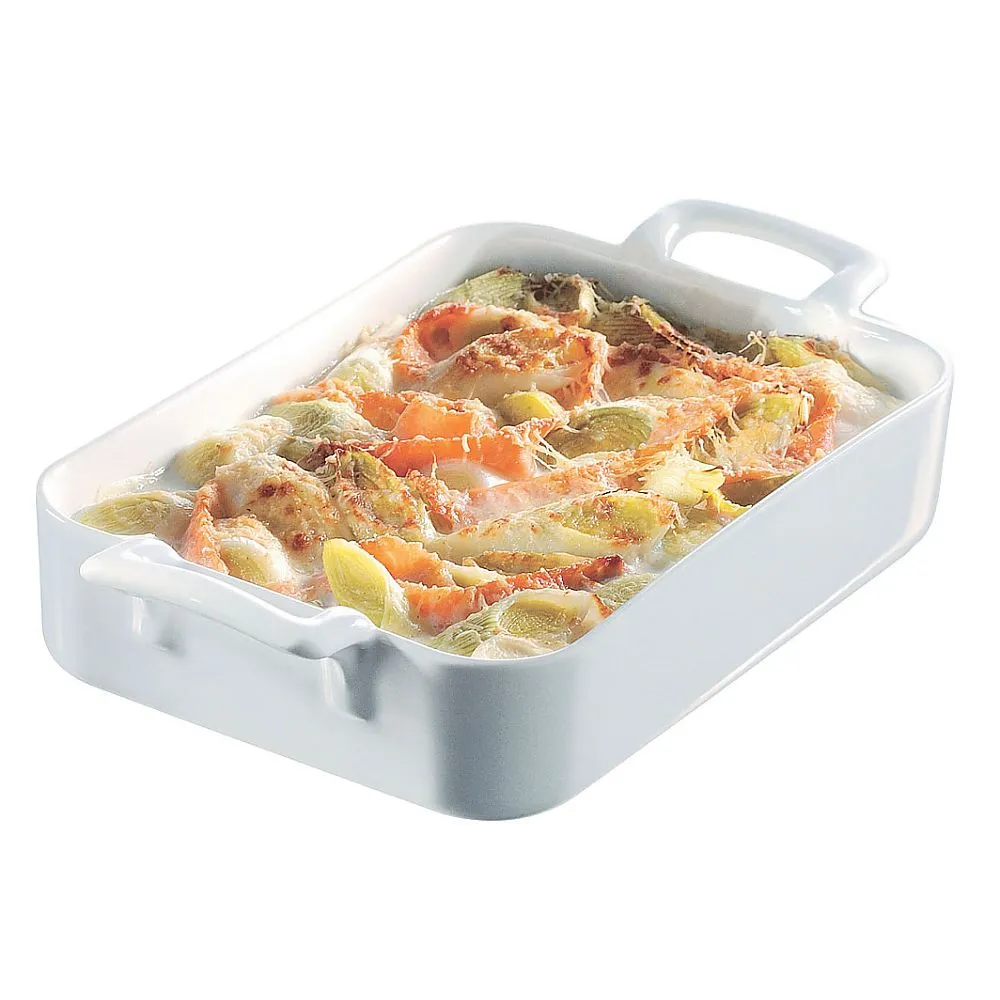 62-6820-66　Revol Rectangular Dish 16 cm White　RLB1504