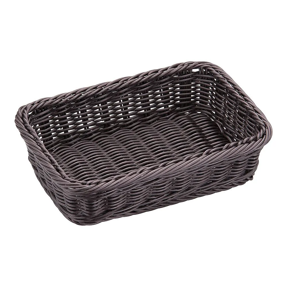 62-6581-79　Resin Basket Square Brown 91-097C
