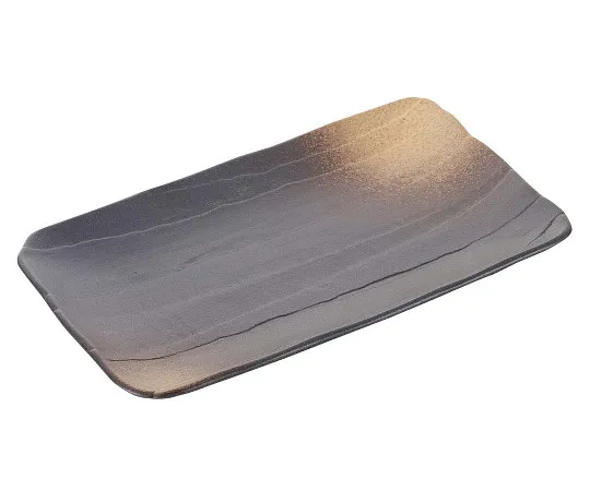 63-7196-19　Japanese tableware collection Bizen-fuki sogi yakimono plate　8181070
