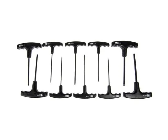63-7551-75　RS Pro 10件T型扭力键组T6;T7;T8;T9;T10;T15;T20;T25;T27;T30　450-0992