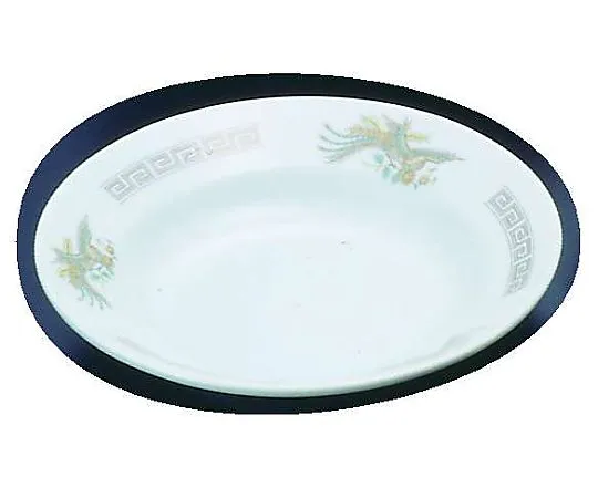 62-6847-45　Pottery "Kaminarimon Phoenix" soup plate 8 inches　K-11