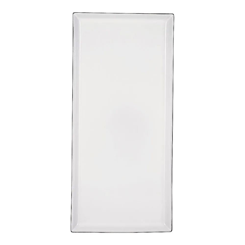 63-5718-37　Echinox Rectangular Plate White　RRB5304