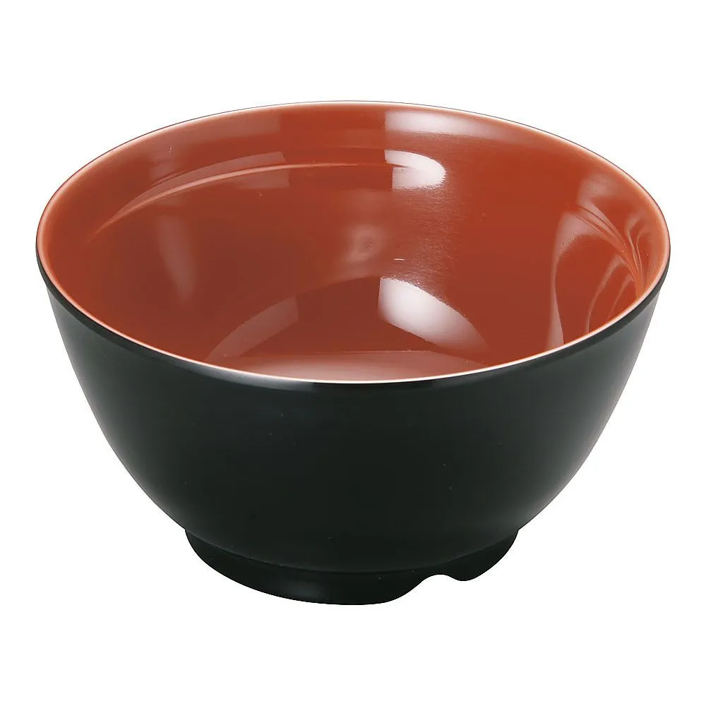 62-6853-50　New Melamine Soup Bowl (Outside Kurouchi Shu)　M-354
