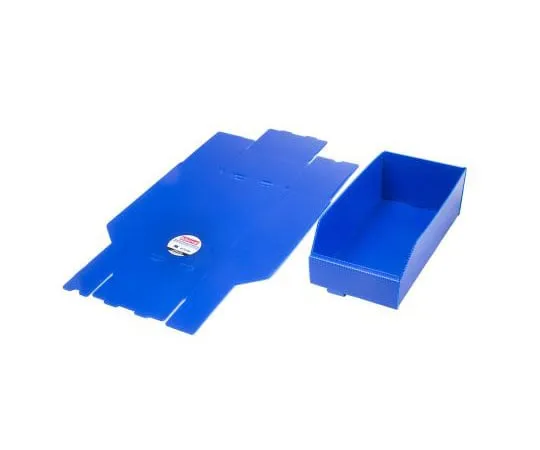 63-7639-30　RS PRO Blue PP Twinwall存储箱，100mm x 150mm x 300mm　617-3198