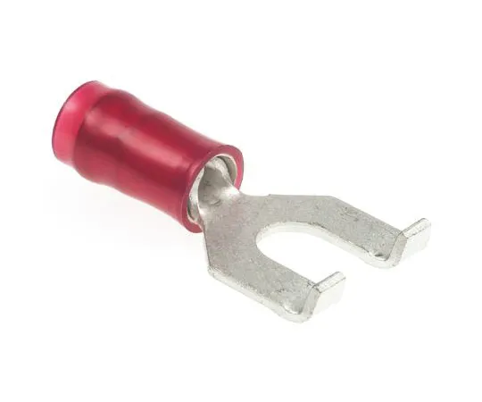 63-7666-97　TEConnectivityPIDG系列绝缘压痕铁锹连接器，0.3mm2至1.4mm2,22AWG至16AWG,M4柱尺寸尼龙，红色　32498