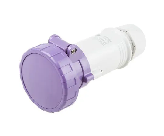 63-7665-59　RS PROIP66,IP67紫缆安装3P工业电源插座，额定16A、20→25 V　668-5398