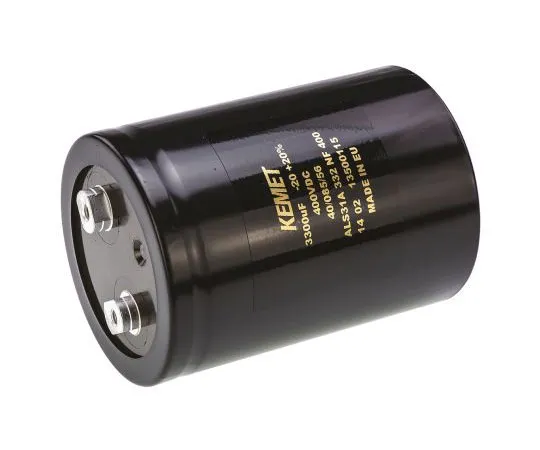 63-7517-13　凯美特330μF400V直流铝电解电容器，螺柱安装位77 x 105mm+85°C 77mm 105mm　ALS31A332NF400