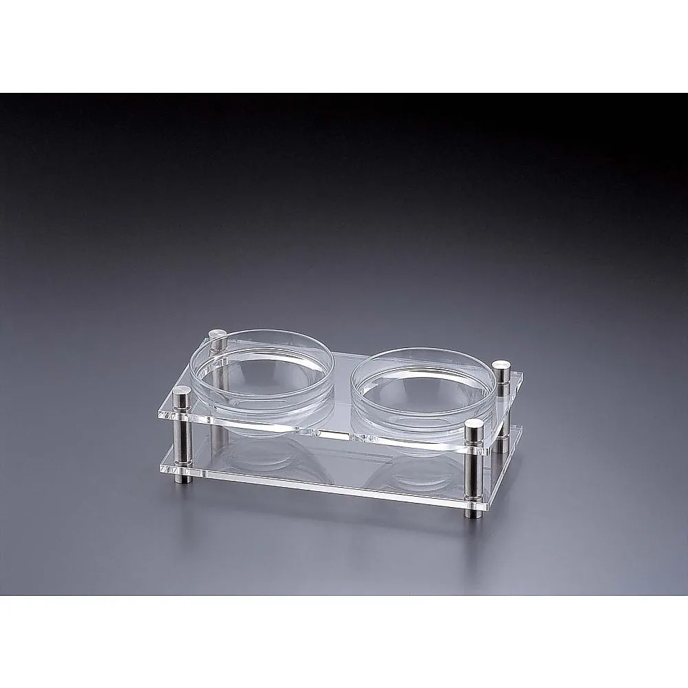 62-6670-75　Acrylic Condiment Stand 1-Level 2-Hole　B30-4