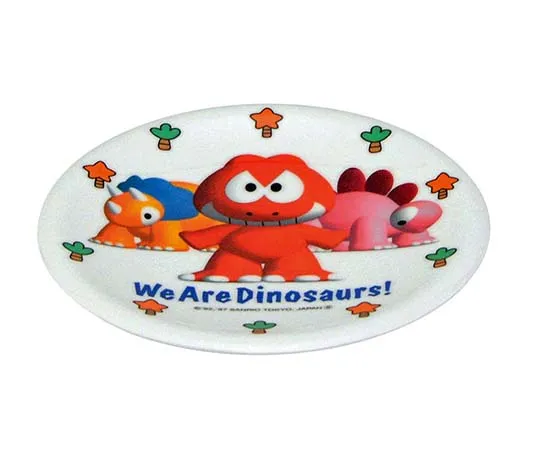 63-7201-70　Melamine Children's Dinosaur Sushi Plate SM-303D　0382430