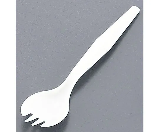 62-6651-27　Disposable Folk Spoon #140 (500 Pieces) w/White Bag