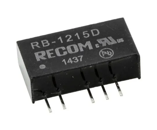 63-7567-90　回收RB1W隔离DC-DC转换器通过孔，电压在10.8→13.2 V直流，电压输出±15V直流　RB-1215D