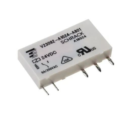 63-7678-86　TE ConnectivitySNR SPDT非锁定继电器PCB安装，24V直流线圈，6A　V23092-A1024-A801