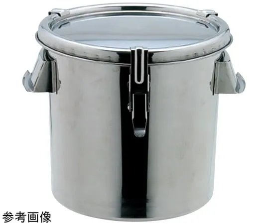 67-2401-59　18-8 Tapered Airtight Container 10 L Number of Clips 3 Pieces　TH-424