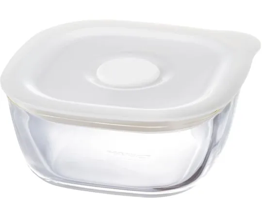 67-3056-95　Heat-Resistant Glass Airtight Storage Container/Square 250 36 Pieces　KSTM-25-TW