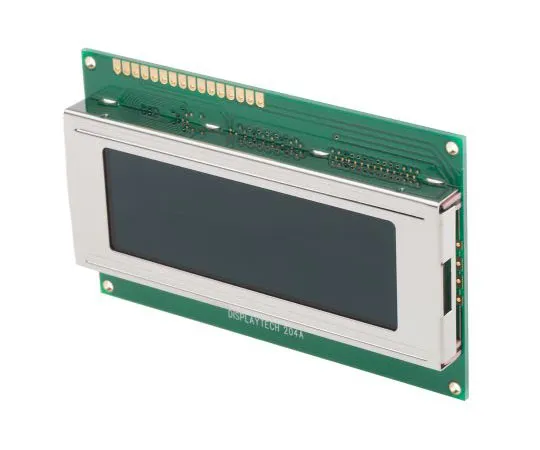 63-7614-02　Displaytech204A-GC-BC-3LP字母数字LCD显示屏，白底黑字，4行20个字符，半透明　204A-GC-BC-3LP