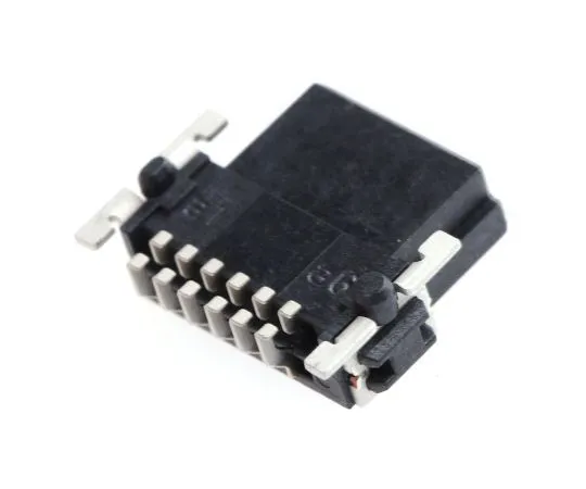 63-7612-51　ERNI SMC系列1.27mm间距12道2列直角PCB插座，表面贴装，焊点终止　154740