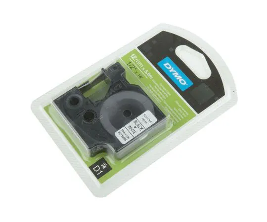 63-7551-11　Dymo Black on White Label Printer Tape,宽12 mm,长5.5 m　S0718060