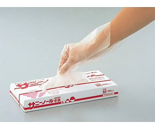 69-5213-76　Suninol Gloves 6-9680-03 (100 Pieces) S 27μ　8456500