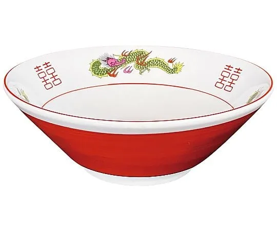 69-5206-54　Porcelain Chinese Dishes Akamaki Mitsuryu Kiritate Rice Bowl 6.5 cm (φ195)　8179861