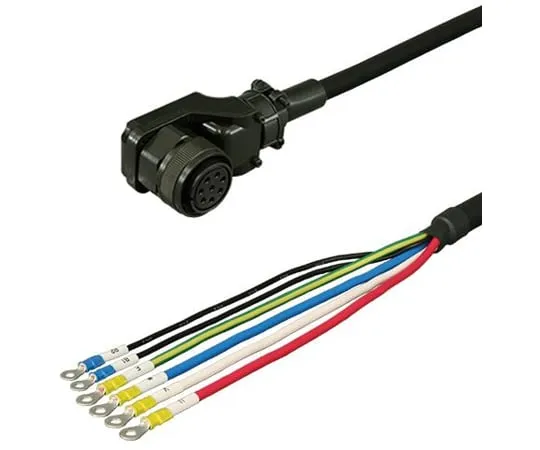 69-5267-65　Mitsubishi Electric Power Cable 1 m Movable Low Back Angle Plug with Electromagnetic Brake DSVPWS1LL-35BM-001-E　DSVPWS1LL-35BM-001-E