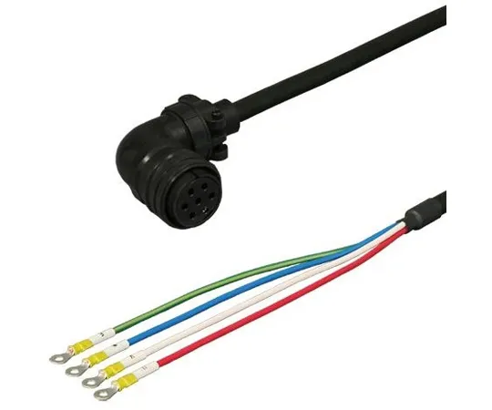 69-5263-12　Mitsubishi Electric Power Cable 5 m Fixed Angle Plug DSVPWS2L-55M-005　DSVPWS2L-55M-005